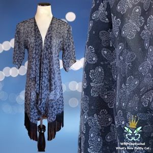 LuLaRoe Butterfly Print Tassel Coverup, Various